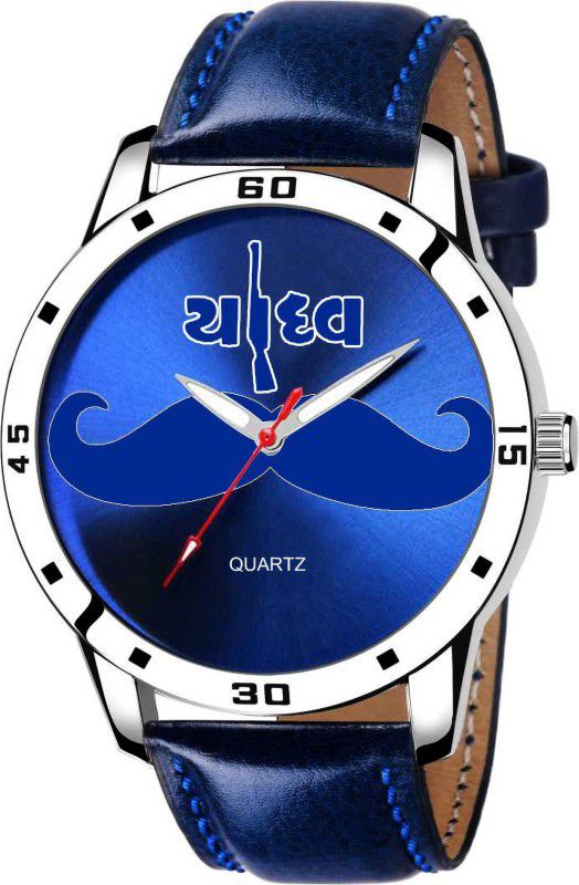 TD4622SL04 YADUVANSHI STYLE BLUE COLOR DIAL LEATHER STRAP ANALOG WATCH FOR - MAN & BOYS Analog Watch - For Boys TD4622SL04 YADUVANSHI STYLE BLUE COLOR DIAL LEATHER STRAP ANALOG WATCH FOR - MAN & BOYS