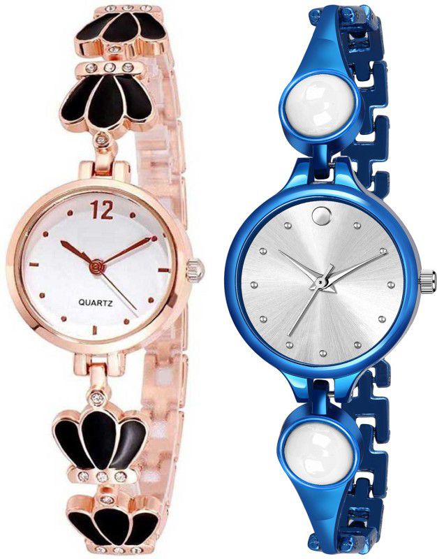 Analog Watch - For Girls Combo Pack 2 Best Artist Designer Party-Wedding Bangle Analog Watch For Girls SK108