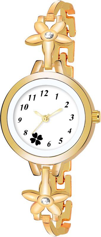Analog Watch - For Women BMF56 NEW STYLISH BRACELET UNIQUE FULL GOLD STYLISH ROUND DIAL GENUINE METAL STRAP PREMIUM QUALITY FAST SELLING TRACK DESIGNER NEW ARRIVAL BEST SUITED FOR GIRLS_WOMEN STYLISH LOOK WATCH