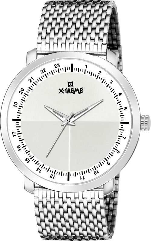 AWESOME SILVER DIAL SLIM Analog Watch - For Men XM-GR055-SLC