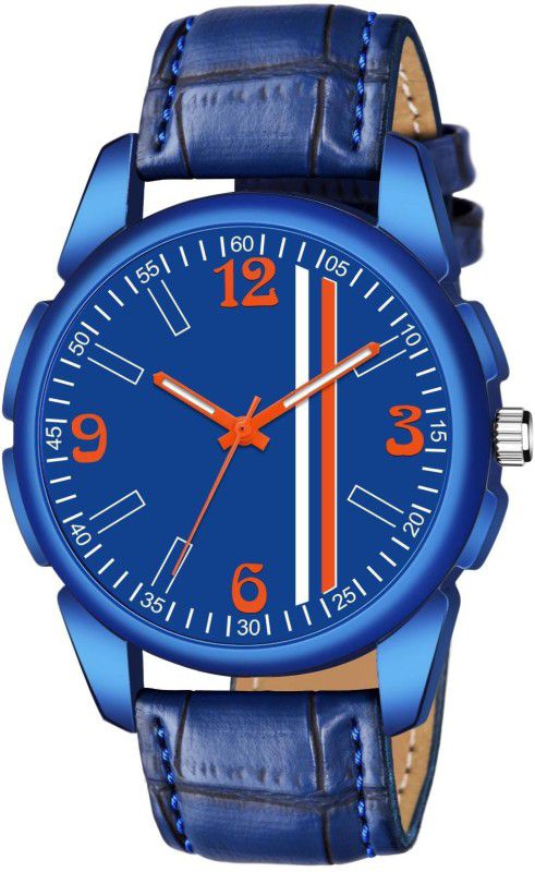 Two Line In Dial With Unique Design Case Analog Watch - For Boys