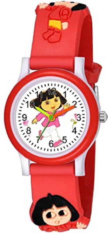 Edenscope Elegant Classic Design 2023 Latest Z+ Exclusive Best Quality Analog Watch - For Boys & Girls RED (EDC-802) NEW COLLECTION OF SILICON STRAP ATTRACTIVE WATCH FOR KIDS N GIRLS
