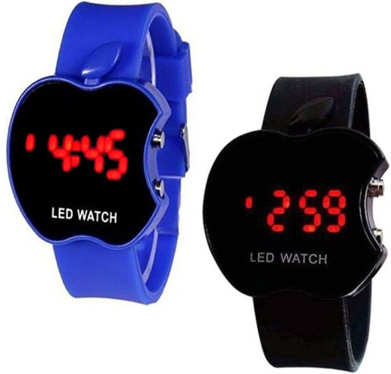 Digital Watch - For Boys & Girls Black and Blue Kids Led Watch