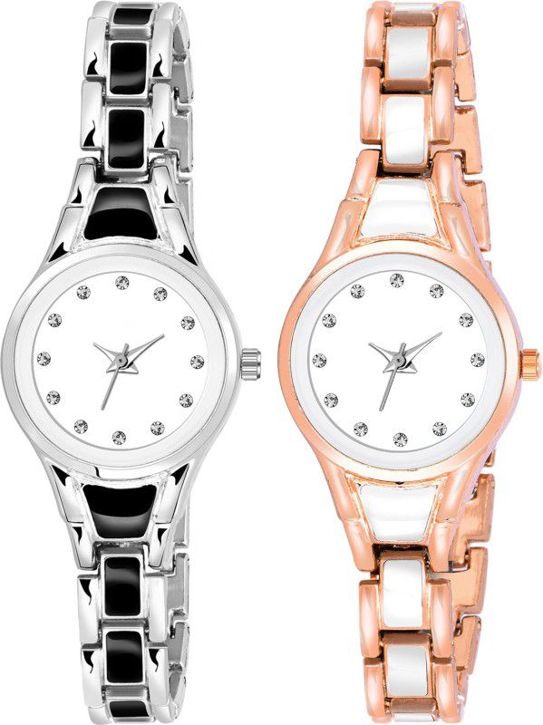 Analog Watch - For Girls Combo Pack 2 Best Artist Designer Party-Wedding Bangle Analog Watch For Girls SK182