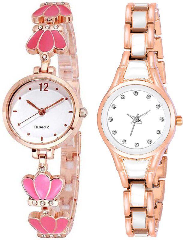 Analog Watch - For Girls Combo Pack 2 Best Artist Designer Party-Wedding Bangle Analog Watch For Girls SK203