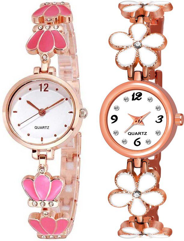 Analog Watch - For Girls Combo Pack 2 Best Artist Designer Party-Wedding Bangle Analog Watch For Girls SK100