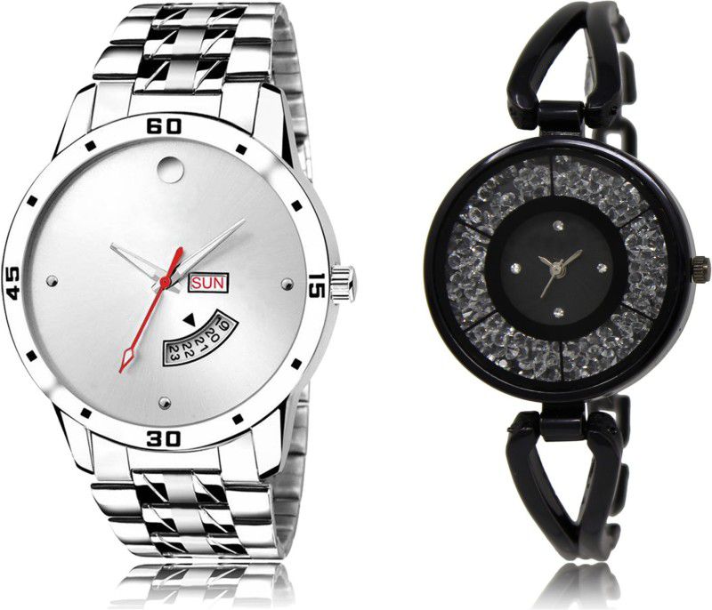 New Latest Designer Combo of 2 Analog Watch - For Couple LR103-LR211