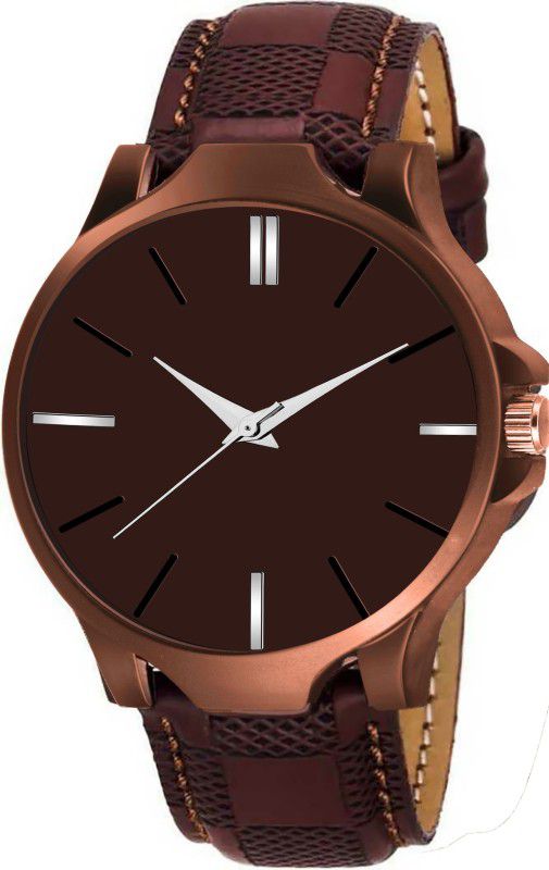 Brown Matt Finish And One Attractive Analog Watch - For Boys Analog Watch - For Boys Bestseller Beautiful One of the Best Return Gifted Exclusive All Brown Boys Series Analog Design Boys