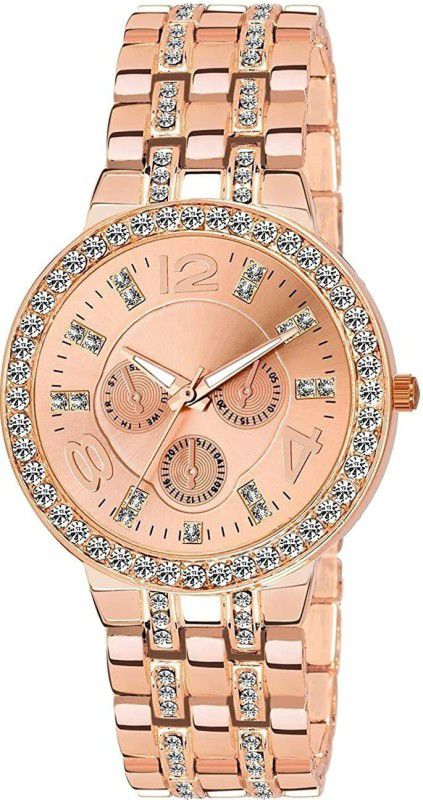 Analog Watch - For Girls New Fancy Diamond Studded Stylish Best In attractive Dial For Girls Analog Watch