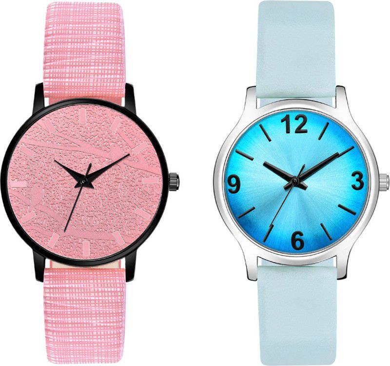 New Combo Attractive Sparrow Design Dial And Guanine Leather Strap Analog Watch - For Girls MT328353