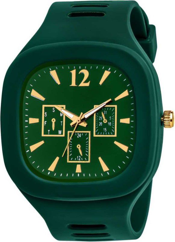 Analog Watch - For Boys & Girls Square Green Dial