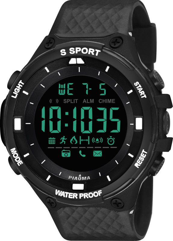 Premium Quality Digital Watch Digital Watch - For Boys S - Shock Multi Function Black Textured Digital Sport Watch