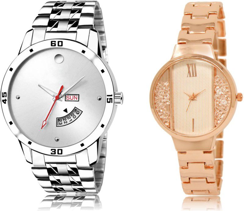 New Latest Designer Combo of 2 Analog Watch - For Couple LR103-LR217