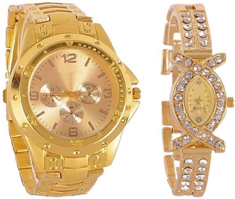 new collection GOLD AND X MODEL Watch - For Couple Analog Watch - For Couple stylish couple watch