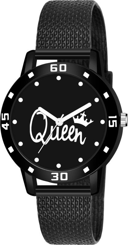 Analog Watch - For Girls WMN_3001 - STYLISH BLACK COLOR DIAL AND PU STRAP WATCH FOR WOMEN AND GIRL