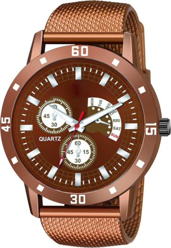 Analog-Digital Watch - For Boys NEW ARRIVAL Men's And Boys Exclusive BROWN BELT & DIAL Analog Watch - For Boys MEN WATCHES Analog Watch - For Boys