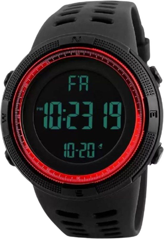 Digital Watch - For Boys 1251 Army Red Chronograph Digital Watch