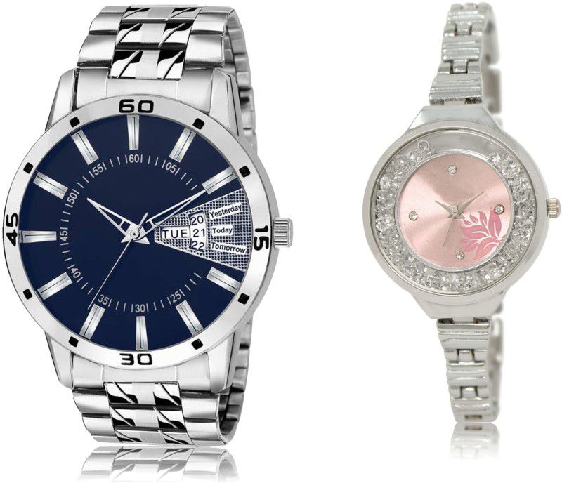 New Latest Designer Combo of 2 Analog Watch - For Couple LR102-LR226