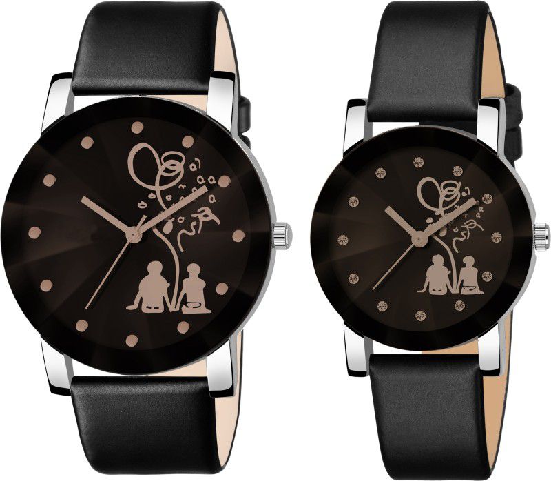 Analog Watch - For Men & Women Classic Quartz Watch Student Couple Stylish Spire Glass Belt Quartz