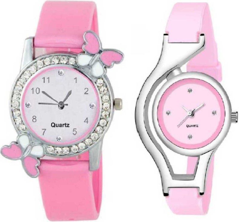 Fancy Stylish Look Analog Watch - For Girls RO7 Cute Butterfly And World Cup Combo Watch Kids & Girls