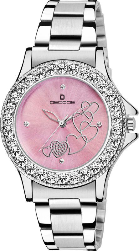 Analog Watch - For Women 2180 Pink Multi Hearts Elegant