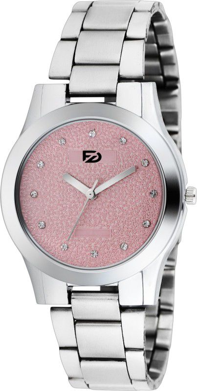 Analog Watch - For Women B-L1005 Pink Dial Wrist Watch Silver Color Strap Watch for Women/Ladies/Girls Analog Watch