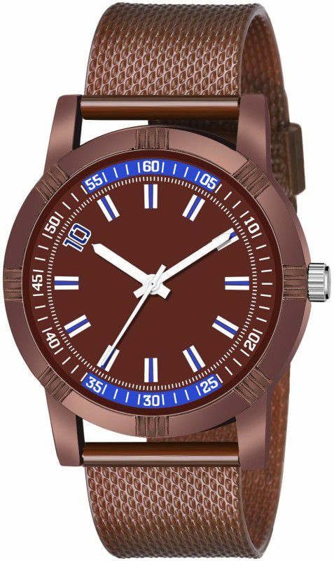 Analog Watch - For Boys KJR_578 NEW ARRIVAL BROWN STYLISH WATCH FOR MEN AND BOYS