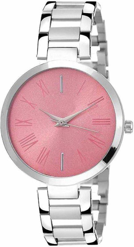 Stylish Professional Analog Watch - For Girls Pink Color Dial Steel Belt Watch For Girls ,Steel Belt Watch for Women