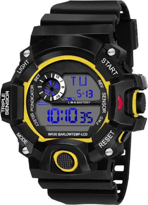 Digital Watch - For Men Alarm & Day Date Chrono Water Proof WR 30M