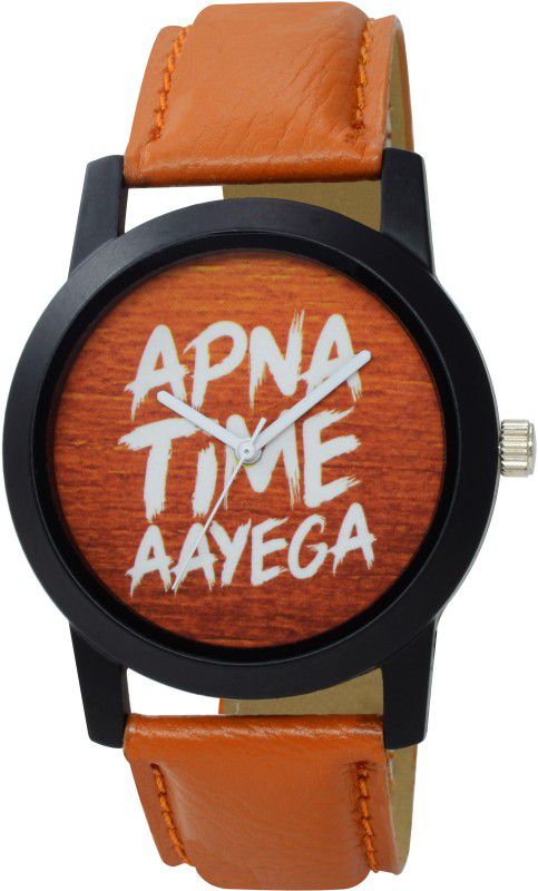 Brown Dial Apna Time Aayega Attractive Watch for Mans & Boys Analog Watch - For Men