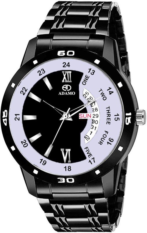 ADAMO Designer Black Dial Day & Date Men's & Boy's Watch Analog Watch - For Men 841NNM02