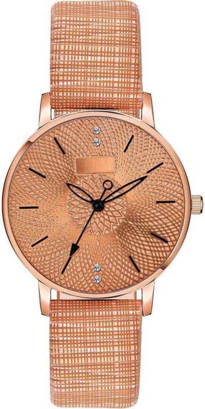 Stylish Professional Watches Analog Watch - For Girls Latest Designer Orange Color Fancy watches for Girls , Fancy Watch for Women