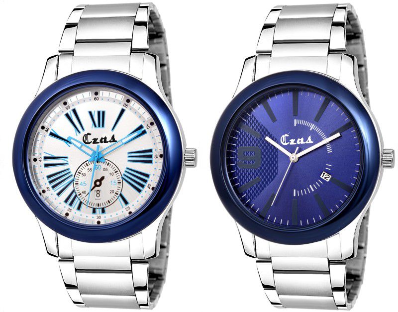 Blue & Silver Dial Party Wear Analog Watch - For Boys CS 8273