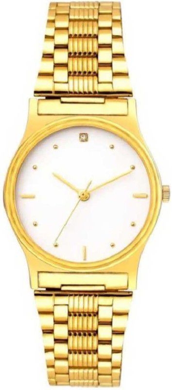 Adjustable Length Metal Strap Wrist Using Its Comfortable And Luxurious Finished Analog Watch - For Men New Launch New Branded & Stylish Premium Quality Gold Rich look COLLECTION