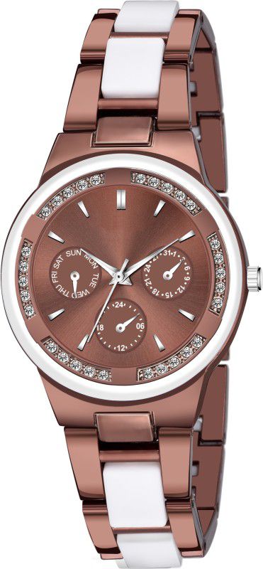 Diamond Studded Around Dial Gives gorgeous Look Watch for girls Party-Wedding Style Watch For Girls Analog Watch - For Girls ss24
