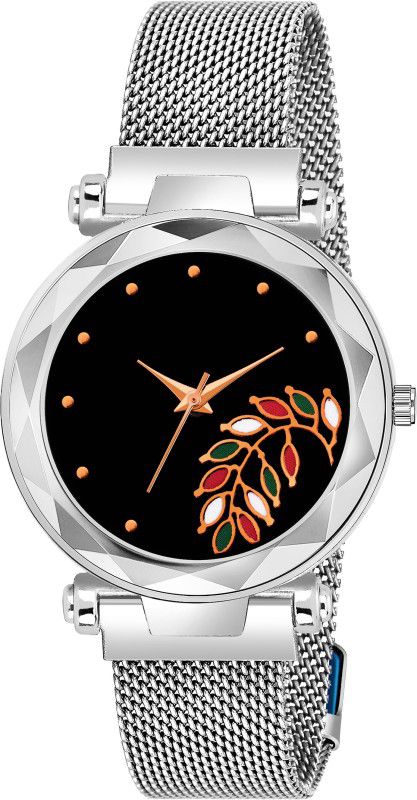 Analog Watch - For Girls M217-New Trading Silver Luxury Magnetic Belt Woman
