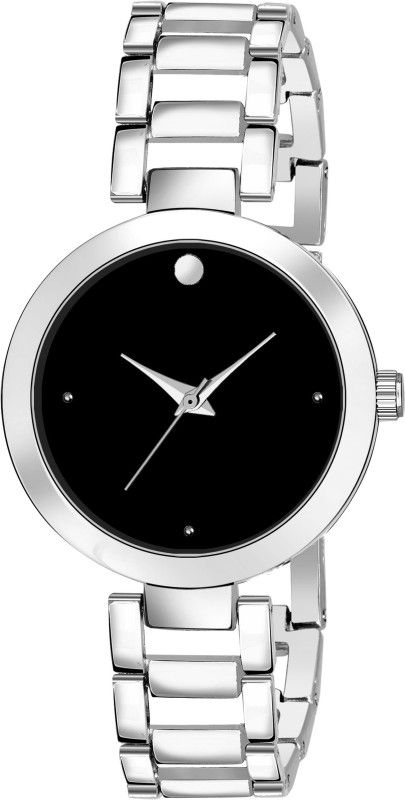 Analog Watch - For Women BF-369 NEW LUXURY STYLISH ROUND ANALOGUE DIAL BLACK SILVER COLOR SPECIAL EDITION WATCH NEW ARRIVAL DIAL DESIGNER TRACK WATCHES FOR GIRLS LADIES WOMEN WRIST WATCH STYLISH WOMEN WATCHES BIRTHDAY SPECIAL WATCHES