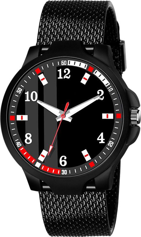 Analog Watch - For Men Men_498 New Stylish Pu Black Strap Watch Analog Watch