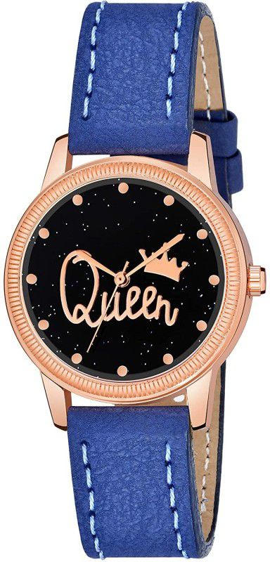 Girls Watches Analog Watch - For Girls Queen Dial Blue Leather