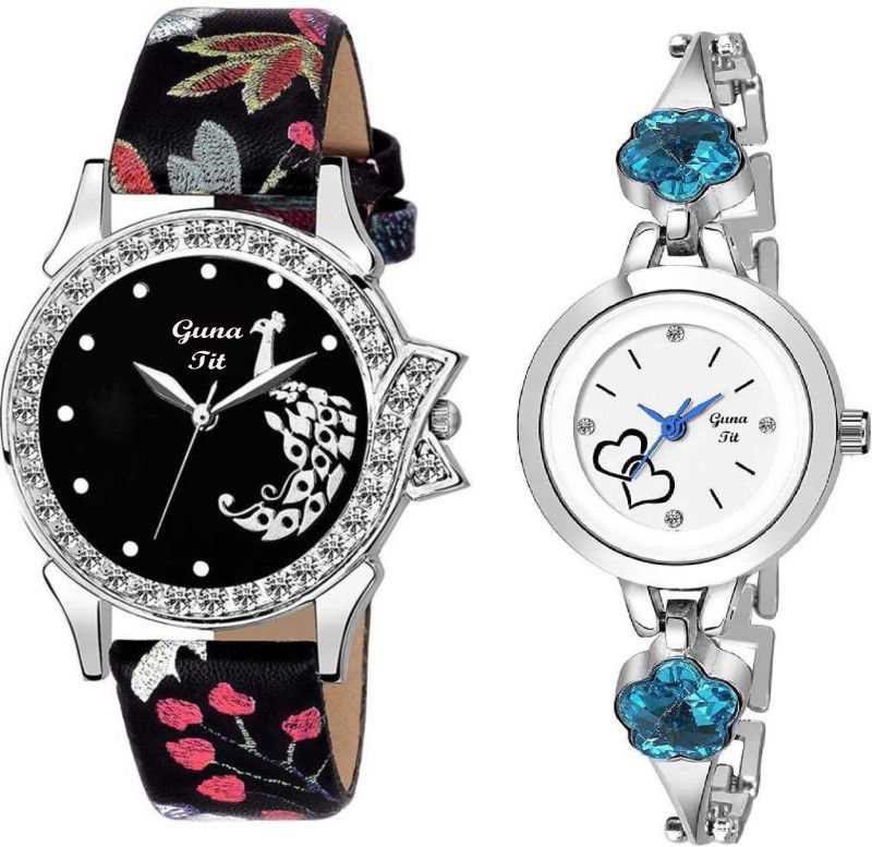 Analog Watch - For Girls Multicolor Leather & Metal Strap Party Wedding Analog Watch For Women