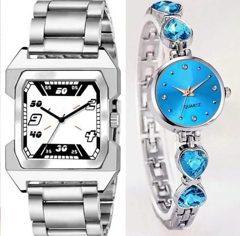 FT_2C Analog Watch - For Boys & Girls best liked chain type couple combo