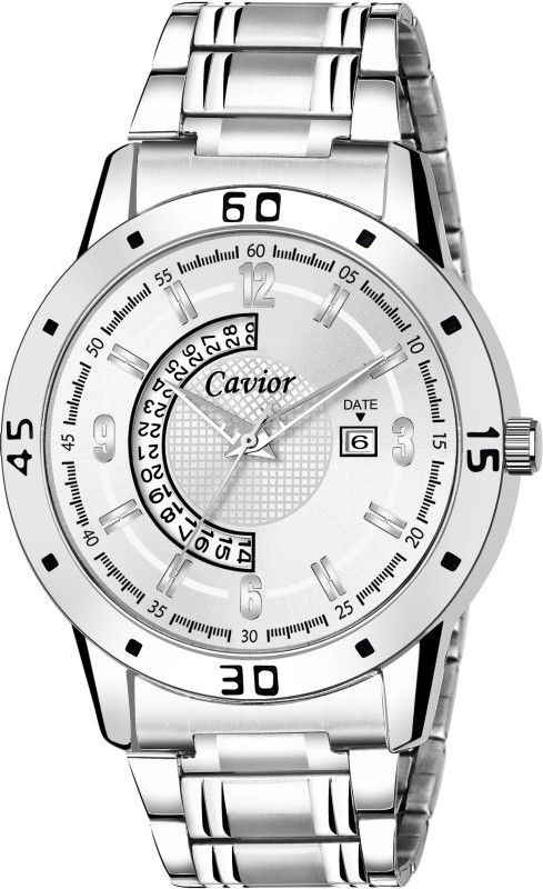 Analog Watch - For Men CAV_DDC 48 SILVER DIAL ROUND DIAL
