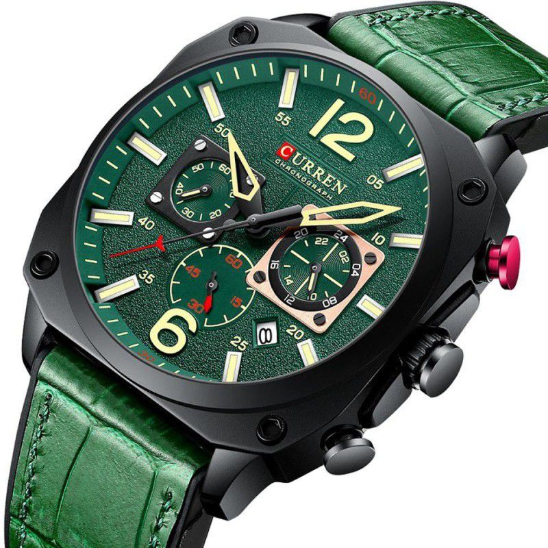 CURREN Analog Chronograph with Date Display Military Analog Watch - For Men 8398