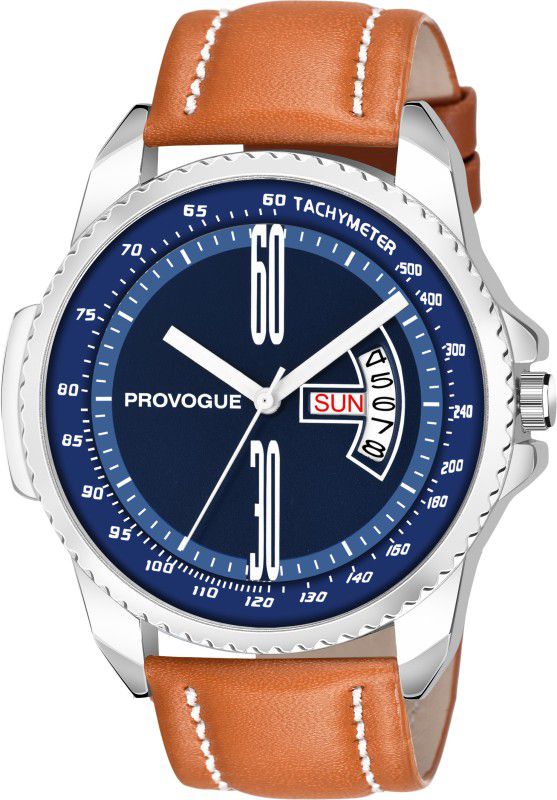PRV-109-BLUE Working Day and Date Analog Watch - For Men PRV-109-BLUE