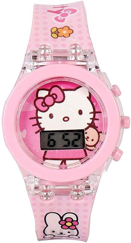 Hello Kitty Character Wrist Watch for Kids Best For Birthday Gifts LED Digital Watch - For Boys & Girls