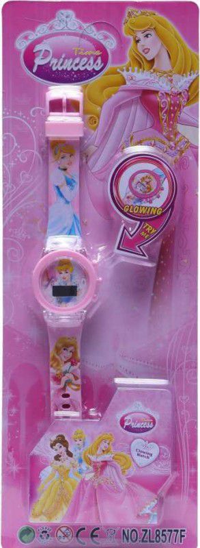 Digital Watch - For Girls GM - OCTA Princess Glowing LED Watch (Pack of 1)