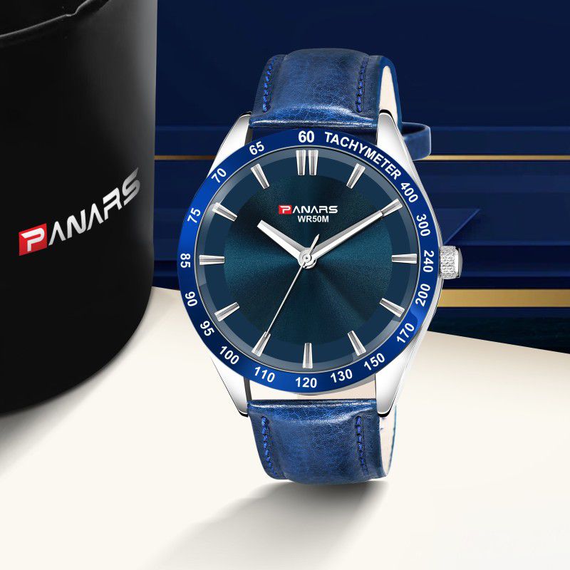 An Analog Collection Watch Analog Watch - For Men HL-6003 Men's Blue Strap Men style Hand Watch-2022 Luxury Design Model