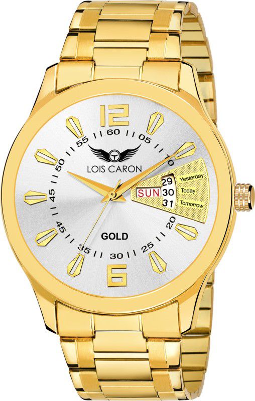 ORIGINAL GOLD PLATED DAY & DATE FUNCTIONING Analog Watch - For Men LCS-8466