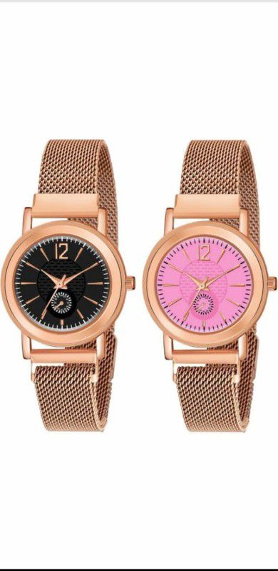 Analog Watch - For Women black pink watch