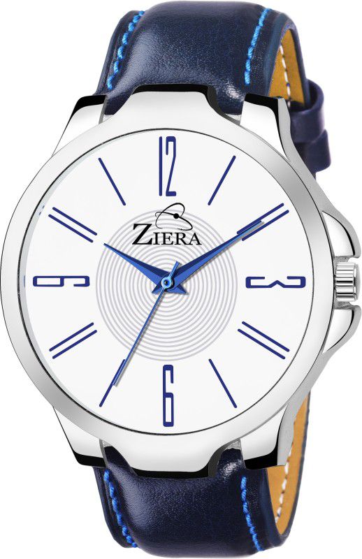 Blue Leather Strap Analog Watch - For Men ZR959